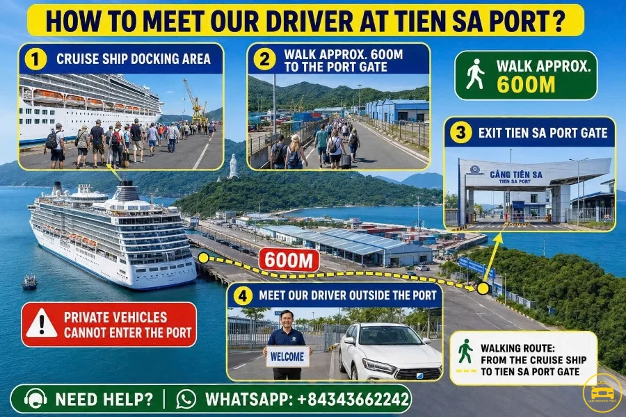Tien Sa Port to Hue Private Taxi - Hue Private Taxi
